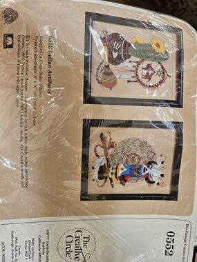 The Creative Circle 'Indian Artifacts' Embroidered Wall Art Set - Multi-Color